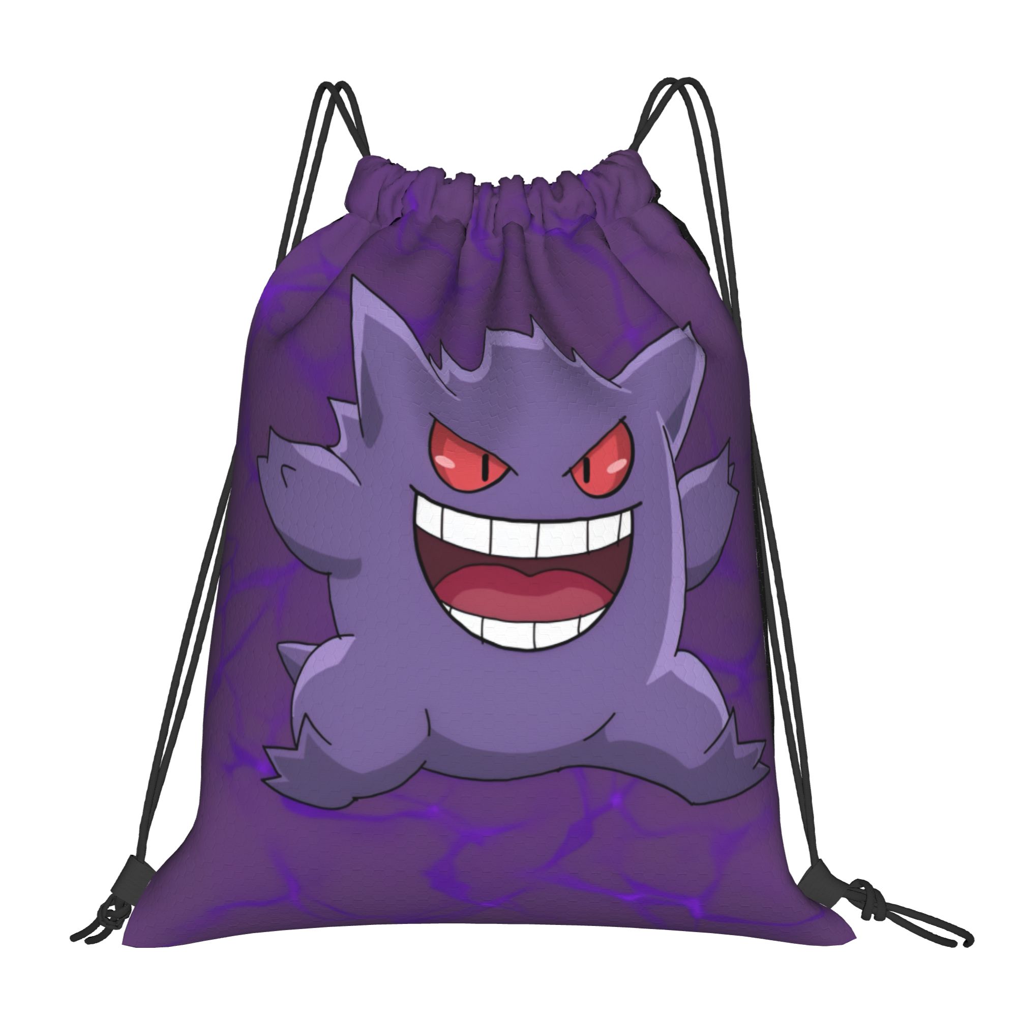 Drawstring Gym Bag - Zaino con Coulisse Personalizzato Pokemon Gengar,
