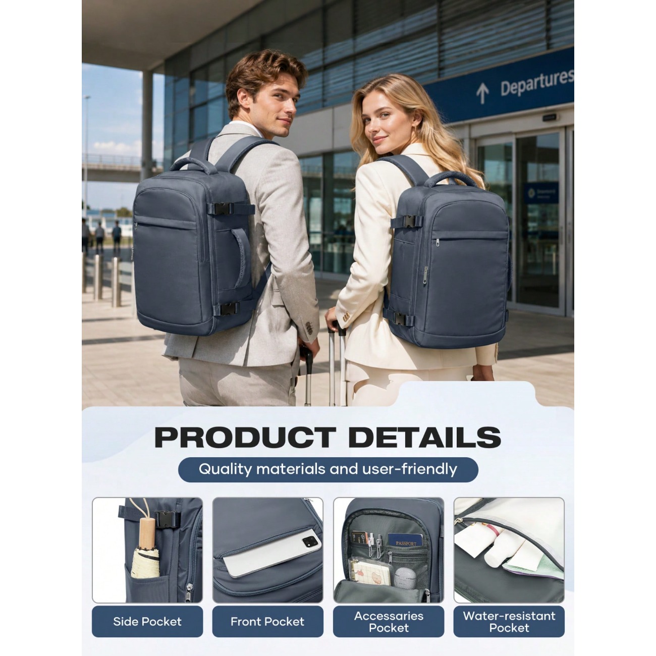 Zaino da viaggio leggero e di  - Laptop Backpack 15.6 recensione e prezzo