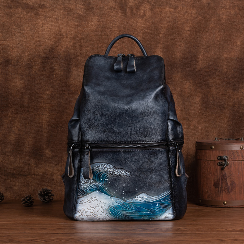 Zaino da donna in vera pelle J - Leather Backpack Vintage recensione e prezzo