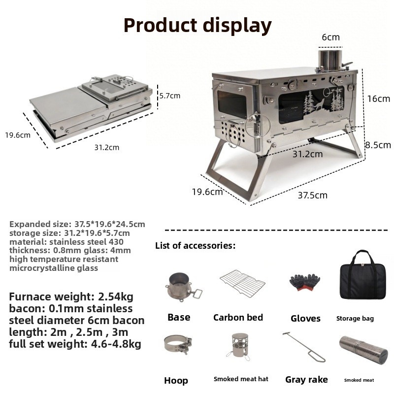 Stufa a Legna Pieghevole in Ac - Foldable Backpack Small recensione e prezzo