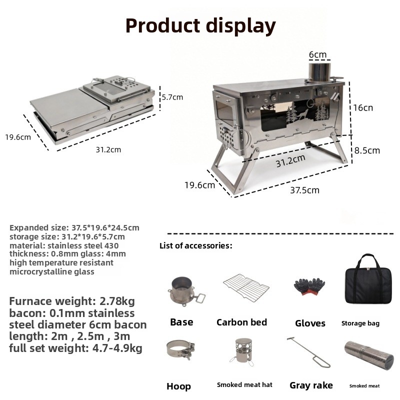 Stufa a Legna Pieghevole in Ac - Foldable Backpack Small recensione e prezzo